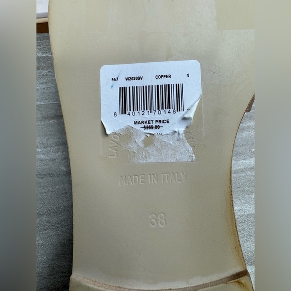 NEW! Valentino by Mario Valentino Bugola Slide Sandal in Copper Womens Size 8 - Picture 7 of 14